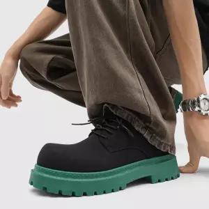 알마센 여자 캐주얼 빈티지 더비 카고화 단화 슈즈 통굽 워커힐 ADOR5