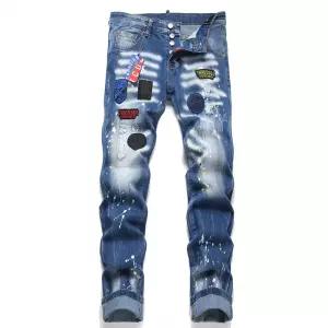 남자청바지 패치 데님팬츠 자수 봄가을 찢청 스키니 데미지 슬림 심쿵희망