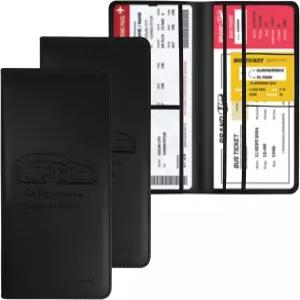 자동차 등록 및 보험 카드 소지자 가죽 차량 글러브 박스 문서 신분증 운전면허증 주요 연락처 정보 위한