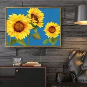 해바라기그림 액자 A2 6SUN3 풍수그림 돈들어오는