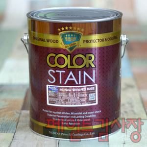노루페인트/ALL NEW 칼라스테인/오일스테인/3.5L/목재내구력 강화,방부,방충/자동조색/페인트김사장