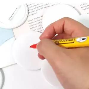 PVC 그리기 뱃지 만들기 원형-WC4A328