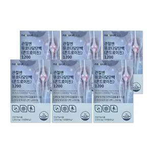 내츄럴플러스 관절엔 뮤코다당단백 콘드로이친 1200 1000mg 60정 6개/mjc