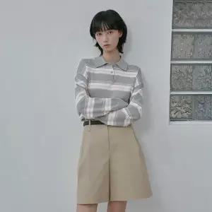 [LAP](강남점)멀티 스트라이프 카라 니트 AS1KH268