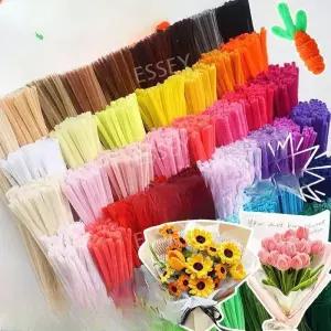 모루꽃다발 철사 만들기 패키지 모직 DIY키트