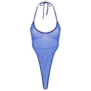 [Yhong] 여성용 시메시 슬링 샷 모노키니 비키니 홀터 상가 로테 디 바디수트