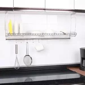 싱크대선반 씽크선반 600 접시거치 다용도고리