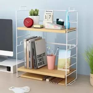 책상 선반 데스크정리 다용도실 수납 주방정리대 2size 조립선반 수납선반