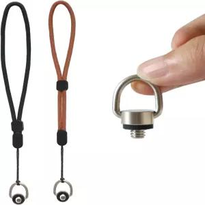 빠른 릴리스 슬링 부착을 위한 고무 와셔 힌지 홀더가 있는 2팩 카메라 손목 스트랩 랜야드 Insta360 DJI