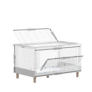 대형 햄스터사육장 고슴도치 리빙박스 단일 빌라 상품 70x43x34cm