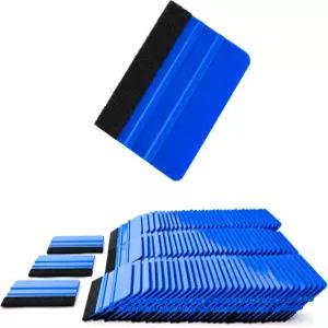 NEWISHTOOL 100 PCS 비닐용 펠트 스퀴지 - 랩 적용 기포 제거 표지판 제작 그래픽 데칼 설치 및 자동차