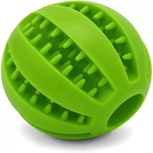 펫박스 간식 디스펜싱 도그볼 내구성이 뛰어난 고무 인터랙티브 피더 퍼즐 장난감 2.75인치 크기