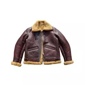 B3 무스탕 터키산 리얼 양가죽 브라운 톰하디 S