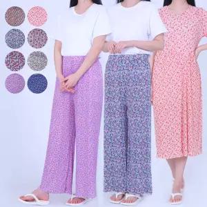 꽃중년 플리츠바지 꽃바지 몸빼 빅사이즈 몸배 엄마 할머니 냉장고 주름 촌캉스 잠옷