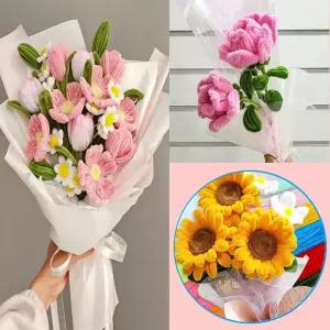 모루철사 꽃 꽃다발 만들기 30CM 100개입 모루공예 미술수업 카네이션만들기