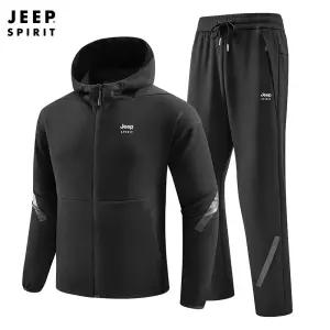 JEEP SPIRIT 남성 트레이닝복 세트 봄 가을 후드집업 조거팬츠 운동복세트
