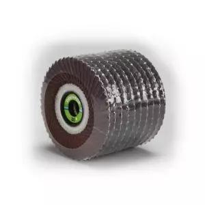 디스크페이퍼 휠 페이퍼 4인치 220방 그라인더날 사포 그라인더