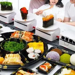 onyou 회전 초밥 장난감 조립 트랙 전동 기차  생일 파티