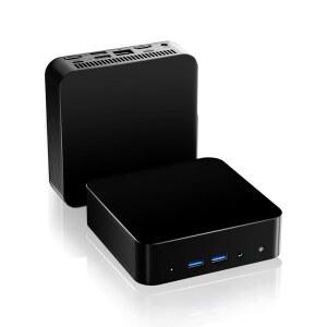 미니 PC, 인텔 N3150 프로세서(4C / 4T, 최대 2.08GHz) 8GB RAM 256GB SSD, 듀얼 HDMI 4K, WiFi 5, 블루투스 4.2 가정 및 사무실용