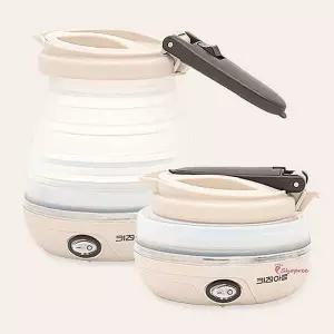 키친아트 600ml 폴딩포트 포터블 여행용 전기주전자uvw625