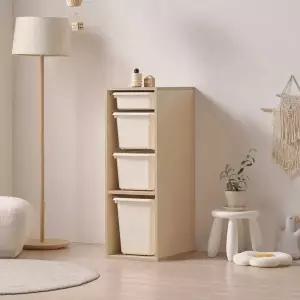 아이방 거실 침실 바구니 수납장 37cm P0000CEL