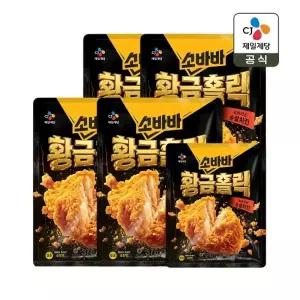 고메 소바바치킨 황금홀릭 순살 375g x4개+순살 240g x1개