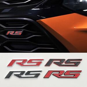 쉐보레 블레이저 아베오 트랙스 크루즈 소닉 오닉스 액세서리용 3D 메탈 자동차 스티커 RS 로고 프론트 그