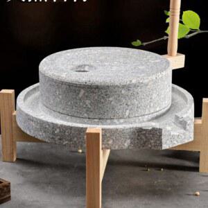 맷돌 콩국수 갈기 석재 20X30CM 콩비지 두유 멧돌 분쇄기 제조