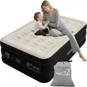 펌프가 내장된 에어 매트리스 풀 - 캠핑 가정용 게스트 숙박에 적합한 18인치 두꺼운 베드 최대