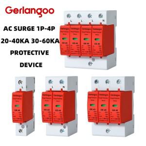 가정용 낙뢰 보호기 AC SPD 1P 2P 3P 4P 40KA 220V 385V 저전압 차단기