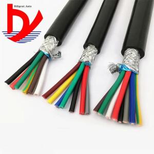 22AWG 0.3mm2 멀티 코어 차폐 케이블 RVVP 2345678101214162024 간섭 방지 제어 라인 인버터 신호