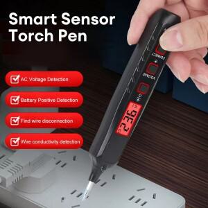 JL-01 디지털 펜 타입 멀티미터, 스마트 AC12-300V 전압 테스터, NCV 회로 차단기 파인더, 자동 범위 설정