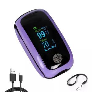 호흡수가 있는 충전식 손가락 맥박 산소 측정기 정확한 혈중 포화도 SpO 2 PR PI 모니터 휴대용 끝 O2