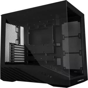 리안 리 V100 ATX 미드 타워 PC 케이스 LED RGB 스트립 강화 유리 디스플레이 플랫폼 디자인 420mm GPU