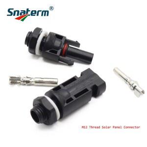 발전 남성 태양 CO 방수 M12 도구 전지 1000V 커넥터 케이블 여성 패널 인버터 30A 플러그 스레드