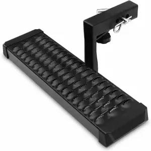 2인치 후방 히치 리시버 7.3인치 폭 6인치 드롭 SUV 픽업트럭 밴 범퍼 프로텍터 범용 알루미늄 블랙(히치