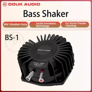Douk Audio 고출력 촉각 베이스 셰이커 가정 및 자동차 극장용 서브우퍼 변환기 50W