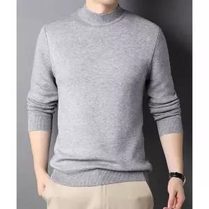 남자 직장인 오피스 룩 반 목 니트 목티 폴라 코디