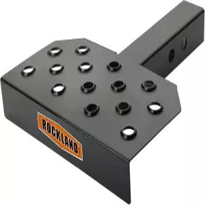 록랜드 유니버설 히치 스텝 미끄럼 방지 토우 범퍼 가드 블랙 트레일러 픽업 트럭 자동차 SUV용 2인치