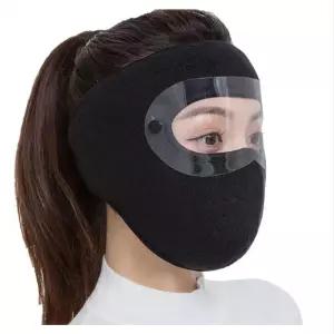 안면 풀커버 방한대 블랙 겨울 스포츠 마스크 자전거 낚시 고글형 일체형