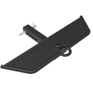 히치 스텝 2인치 리시버 트레일러 장착 견인 트럭 테일게이트 픽업 트럭용 범퍼 가드 스트랩 27인치 플랫폼