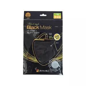 블랙 면 패션 마스크 방한대 (소형) 5개세트