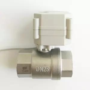 TFM25-S2-C 비례 밸브 2방향 황동 1 DN25 0-5V 0-10V 4-20mA 조절 DC9-24V 5선식 HVAC 물 제어용