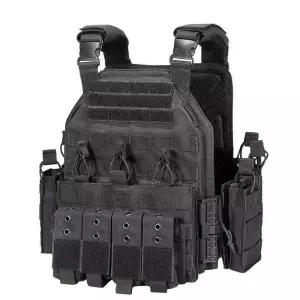 전술 조끼 서바이벌 헬멧 탄창 슬림 위장 경량 검은색 방탄복