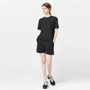 [아키클래식]  트리코트 여름 냉감 루즈핏 반팔 반바지세트 블랙(남녀공용)(AKALSU32723)