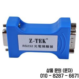 Z TEK RS 232 직렬 포트 광전자 절연체 9 핀 번개 보호 서지 3 컨버터