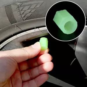 자전거 오토바이 자동차 야광 타이어밸브 캡 초록 4개입