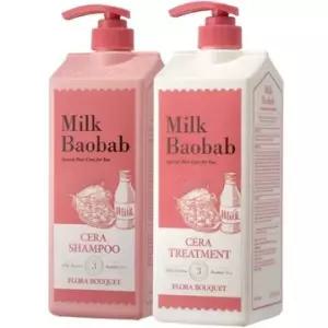 밀크바오밥 세라 플로라부케 샴푸 1.2L, 1개 + 트리트먼트 1.2L, 1개