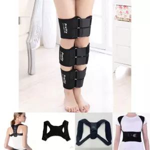 바른자세 OX 다리 보정 벨트(블랙) (L)/교정밴드/운동/운전자/학생/디자인/사이즈조절/벨크로/체형교정/건