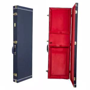 펜더 프리시전 재즈용 크로스록 릴 시리즈 베이스 기타 케이스 조각된 오션 블루 마감 딥 스칼렛 벨벳